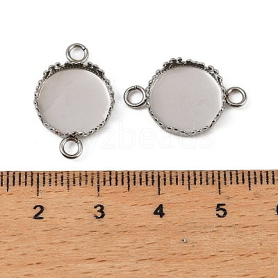 304 Stainless Steel Connector Cabochon Settings X-STAS-NH0003-01P-1