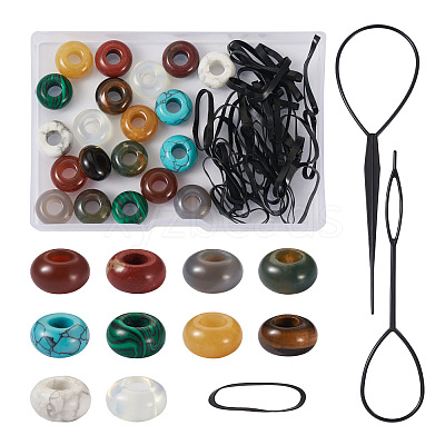 Plastic Hair Braiding Twist Styling Tool Set DIY-FW0001-31-1