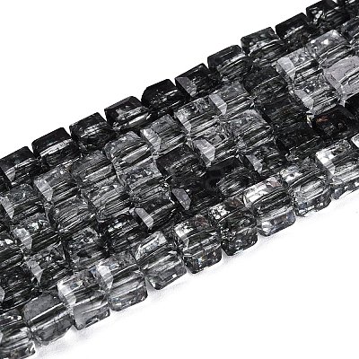 Crackle Transparent Glass Beads Strands GLAA-N062-4mm-02-1