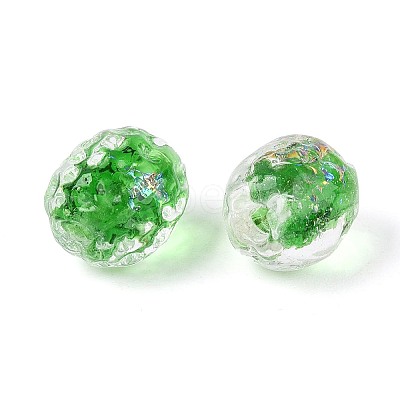 Handmade Foil Glass Beads FOIL-N029-10C-1