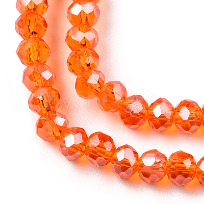 Electroplate Glass Beads Strands EGLA-A034-T1mm-A23-1