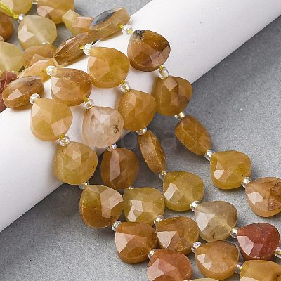 Natural Red Aventurine Beads Strands G-P570-E07-02-1