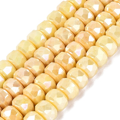 Anti-Tarnish Electroplate Glass Beads Strands GLAA-T025-10mm-11C-1
