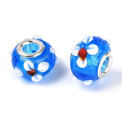 Handmade Lampwork European Beads LAMP-Q029-03E-1