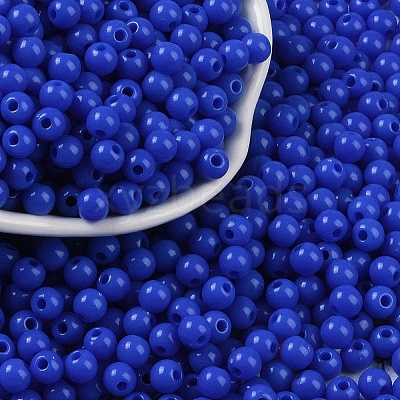 Opaque Acrylic Beads SACR-A007-01C-26-1
