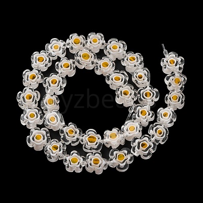 Handmade Millefiori Lampwork Beads Strands X-LAMP-G164-03O-1