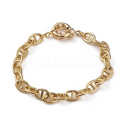 Brass Mariner Link Chain Bracelets BJEW-JB05816-1