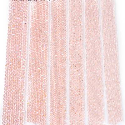 Electroplate Glass Beads Strands EGLA-A044-T4mm-L22-1