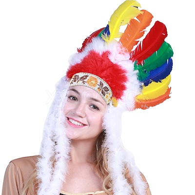 Ethnic Style Polyester Ribbons OCOR-WH0077-34D-1