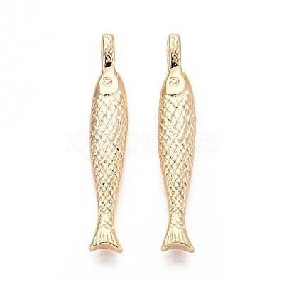 Brass Pendants X-KK-T071-33G-1