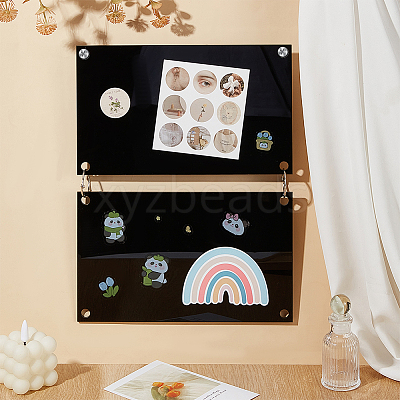 2Pcs Acrylic Sticker Display Stand Holder ODIS-BC0001-18B-1