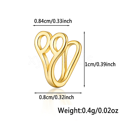S925 Silver Heart Crown Cross Moon Nose Clip Fashion Jewelry VW3837-1-1