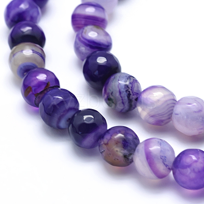 Natural Agate Beads G-J371-13-10mm-1