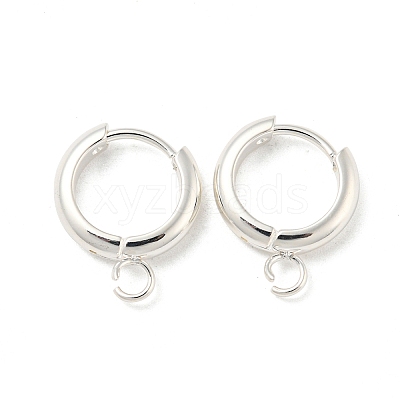 201 Stainless Steel Huggie Hoop Earring Findings STAS-P283-01Y-S-1