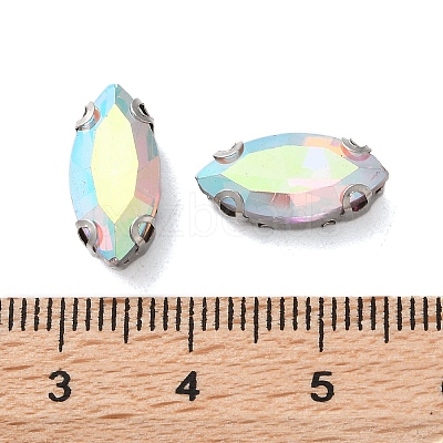 Horse Eye Sew on Rhinestone RGLA-L028-08G-04-1