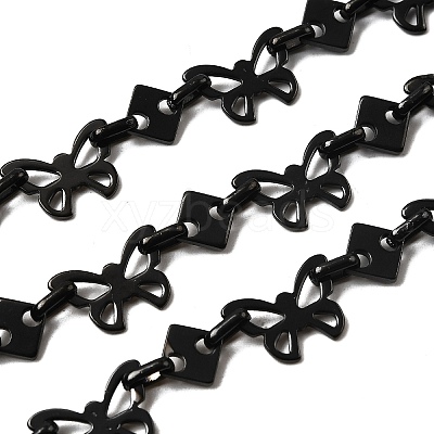304 Stainless Steel Butterfly Link Chains CHS-S012-10B-1