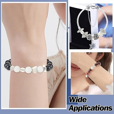 400Pcs 8 Styles Alloy Spacer Beads FIND-YW0011-14-1