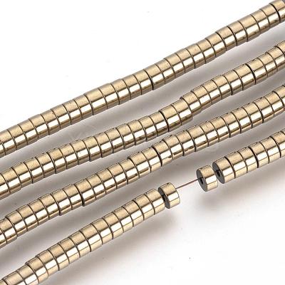 Electroplate Non-magnetic Synthetic Hematite Beads Spacers Strands G-Q486-73G-1