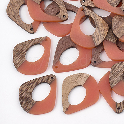 Resin & Walnut Wood Pendants RESI-S358-06E-1