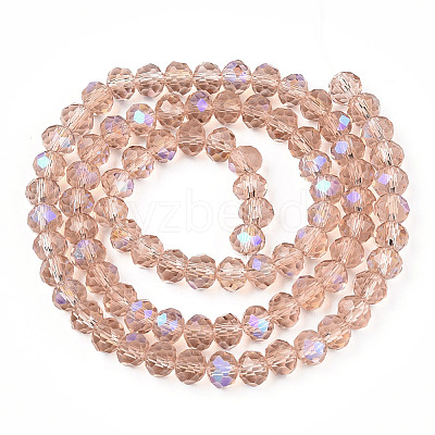 Electroplate Glass Beads Strands EGLA-A034-T1mm-L22-1