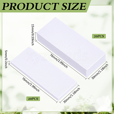 20Pcs EVA Foam Double-sided Tape Shockproof Protective Strip DIY-WH0504-978B-1