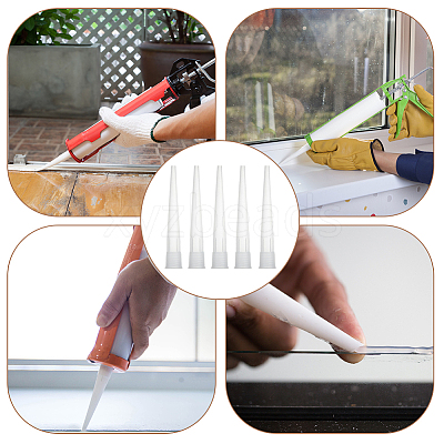 Plastic Caulking Nozzle Applicators TOOL-WH0136-83-1