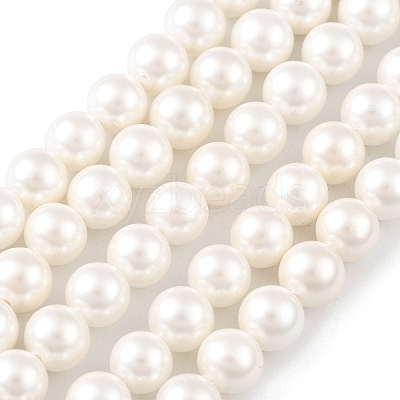Shell Pearl Bead Strands X-BSHE-L026-03-6mm-1
