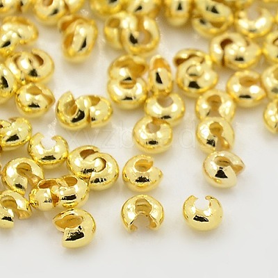 Iron Crimp Beads Covers IFIN-H030-G-1