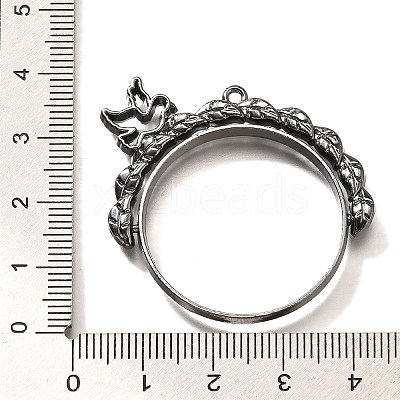 Alloy Open Back Bezel Pendants PALLOY-I223-03B-1