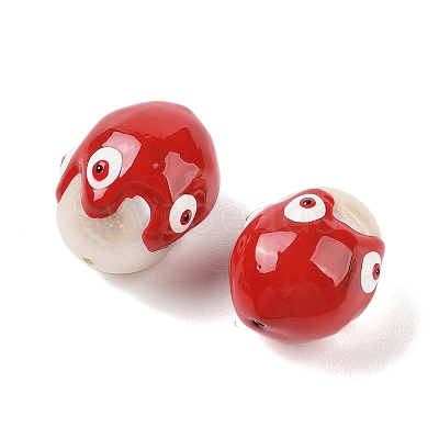 Natural Cultured Freshwater Pearl Enamel Beads PEAR-G014-05F-1