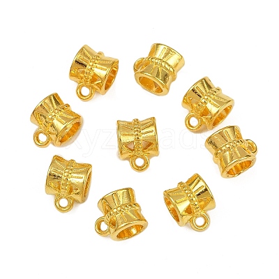 Tibetan Style Alloy Tube Bails TIBE-30047-G-NR-1