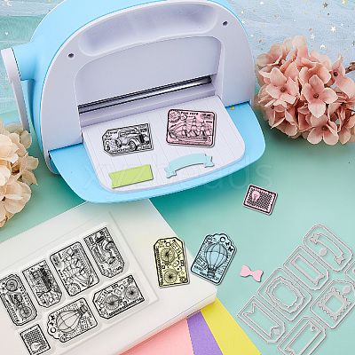 1 Sheet PVC Plastic Clear Stamps DIY-GL0004-73-1