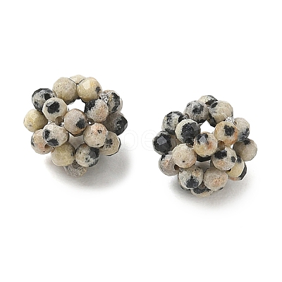 Natural Dalmatian Jasper Woven Beads GG-CBA2E9C-F05-02-1