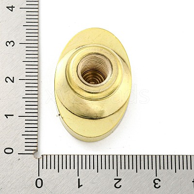 Golden Tone Wax Seal Brass Stamp Head AJEW-G056-03D-1