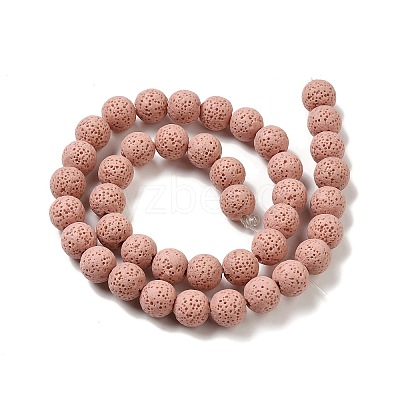Natural Lava Rock Bead Strands G-L435-03-8mm-19-1