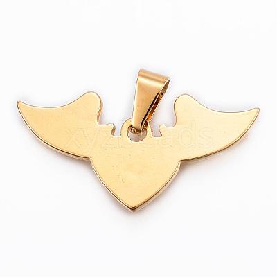 304 Stainless Steel Pendants STAS-H372-38G-1