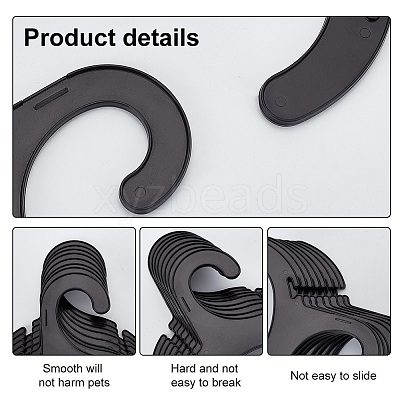 Plastic Plastic Clothes Hanger for Dog Cat AJEW-WH0258-652C-1