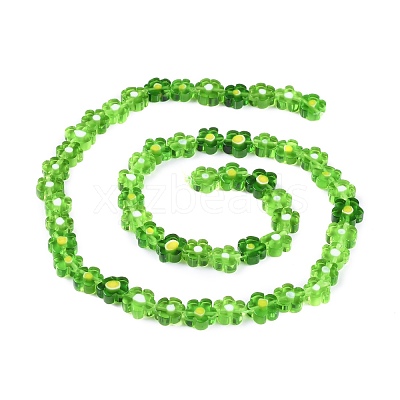 Handmade Millefiori Glass Bead Strands LAMP-J035-8mm-1