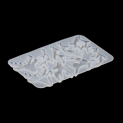 DIY Christmas Silhouette Silicone Pendant Molds DIY-F140-02B-1
