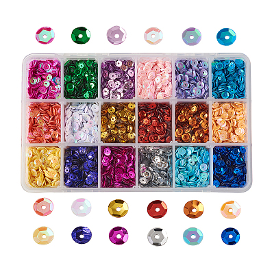 Plastic Paillette Beads PVC-TA0001-01-1