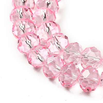 Transparent Baking Paint Glass Beads Strands DGLA-A034-T8mm-D09-1