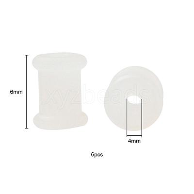 6Pcs 3 Colors Pulley Silicone Ear Gauges Flesh Tunnels Plugs FIND-YW0001-18A-1