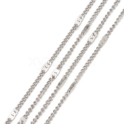 Tarnish Resistant 304 Stainless Steel Figaro Chains CHS-N002-03P-1