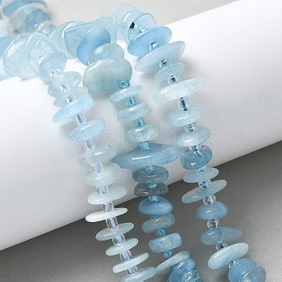 Natural Aquamarine Beads Strands G-E569-J13-01-1