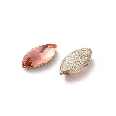 Glass Rhinestone Cabochons RGLA-P037-09A-D262-1