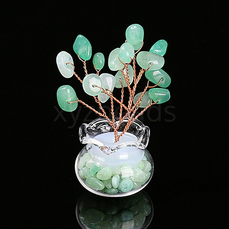 Natural Green Aventurine Chips Tree Decorations PW-WG5CB05-05-1