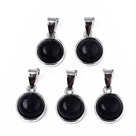 Synthetic Blue Goldstone Pendants G-T131-19A-1