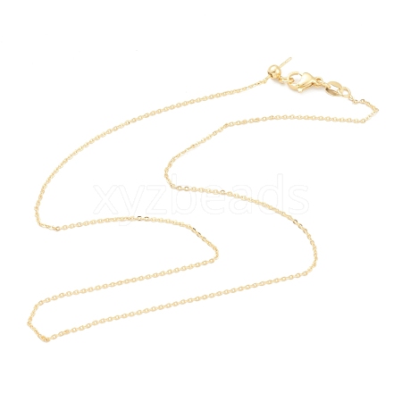 Brass Cable Chain Necklaces Making MAK-H102-01G-1