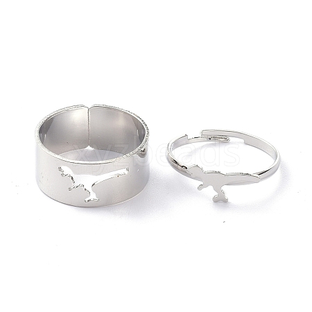 Alloy Adjustable Rings Set RJEW-D001-05P-1