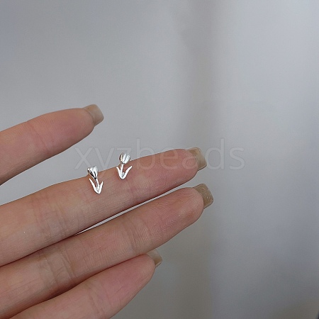 2 Pairs Alloy Stud Earrings for Women EJEW-FS0001-27E-1